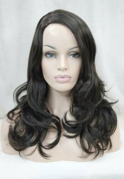 Long Wavy Middle Part Women Wig Ladies Natural Hair Daily Black Brown Blond Wig